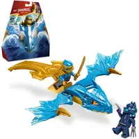 LEGO NINJAGO Nyas Drachengleiter, Ninja-Set mit Drachen-Spielzeug und Figuren inkl. Nya-Minifigur mit Mini-Katana, kleines Geschenk für Jungs und Mädchen ab 6 Jahren 71802