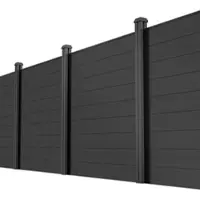 Juskys WPC Zaun aus Elementen & Pfosten