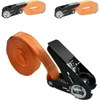 Baumarktplus 2x Ratschen Spanngurt Spanngurte Orange 1-tlg 4m 0,8t 800kg Schwarzes Schloss