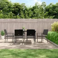 vidaXL Gartenstühle 6 Stk. Schwarz 54x62,5x89 cm Poly Rattan , Gartenstühle Design 2024