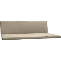 Beautissu Hollywoodschaukelauflage 3 Sitzer 2er Set Loft HS, 180x50cm, Natur