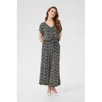 Kaffe Kleid KAmille Loose fit black offwhite