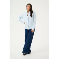 Kaffe Langarm - Hemd Regular fit Windsurfer blue