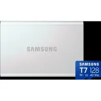 Samsung T7 Resurrected Portable SSD 2TB + microSDXC T7 128GB 170 MB/s