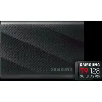 Samsung T9 Portable SSD 2TB Schwarz + microSDXC T9 128GB 200 MB/s