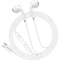 Avizar Mayaxess, USB-C In-Ear Kopfhörer mit Mikro für Galaxy S24 Fe, Weiß