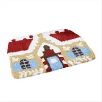 Typecat Eingangsbereich Fußmatten mit Lebkuchenhaus-Motiv, rutschfest, für den Innenbereich