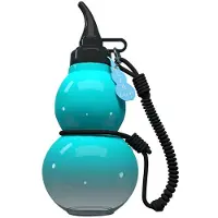 Tlily Chinesische Retro-Inspirierte Kürbis-Wasserflasche, 800 Ml, Kürbis-Wasserflasche, Kürbis-Sport-Wasserflasche, Wasserflasche mit Großem