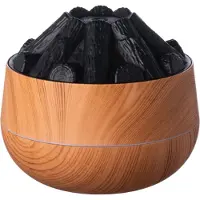 Typecat 300ml Lagerfeuer Luftbefeuchter USB Geräuschlos Flamme Ätherisches Diffusor Auto-O