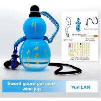 Typecat Chinesische Retro-inspirierte Wasserflasche im Kürbis-Stil, 800 ml, Sport-Farbverlauf