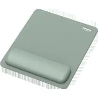 Fellowes Mauspad Breyta, mit Handgelenkauflage und Microban-Schutz, Gummi, B 200 x T 240 x H 17,5 mm, salbeigrün