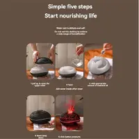 Typecat Colorful Volcano Diffuser 200ml Ultrasonic Flame Fire Humidifier with