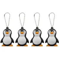 Tlily 4X 32GB Neuheit Netter Baby Pinguin USB 2.0 USB-Speicher-Stick Daten USB-Memory-Stick Geraet - Schwarz und Weiss