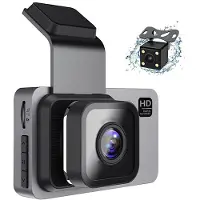 Tlily 1080P HD-Auto-Dashcam, WiFi-Dashcam Vorne und Hinten mit 3-Zoll-IPS-Bildschirm, Nachtsicht, Parkmonitor, Loop-Aufnahme