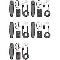 Kepptory 5X Walkie Talkie, Kabelloses -PTT-Headset, Ohrhörer, Freisprecheinrichtung, K-Stecker für -Mikrofon-Headset BF-888S K5