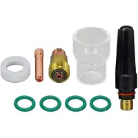 Tlily WIG Stubby Gaslinsen-SpannzangenköRper 17GL332 12 13/16 Zoll WIG-Gaslinsenisolator für SR WP 17 18 26 WIG-SchweißBrenner 9St