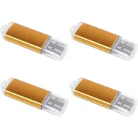 Tlily 4X USB Stick Flash Pen Drive U Festplatte für PS3 PS4 PC TV Farbe: Golden Kapazität: 64MB
