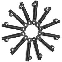 Torribaly 12 Stück Fahrrad-Schutzbleche, Verlängerungshülsen für 20/24/26 Zoll Schutzbleche für Fahrrad-Schutzbleche, Verbindungsstange