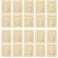 Typecat 20er-Pack Unlackierte Holz-Bilderrahmen für 6-Zoll-Fotos, Stehendes Postkarten-Bilderrahmen-Set, DIY-Andenken-Set