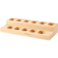Tlily 11 Löcher Holz Ätherisches Öl Tablett Handgemachte Natur Holz Präsentations Ständer Demonstration Station Für 5-15 Ml Flaschen