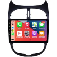 RoverOne Autoradio Bluetooth CarPlay GPS-Navigation Touchscreen für Peugeot 206 1998 - 2012