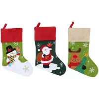 Typecat 3PCS Personalized Christmas Stockings Christmas Stockings Family Ornam