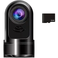 Tlily 1080P HD 360 Drehbare -ADAS-Dashcam, Auto-Dashcam mit 32 GB-Karte, 24-Stunden-Parkmodus/Nachtsicht/Bewegungserkennung