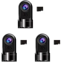 Typecat 3X 1080P HD 360 Drehbare -ADAS-Dashcam, Auto-Dashcam mit 32 GB-Karte, 24-Stunden-Parkmodus/Nachtsicht/Bewegungserkennung