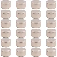 Typecat 24 Pcs Kerze Jar Dekorative Etiketten Leere Lagerung Dosen Blechdose Kerzen