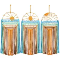 Typecat Pcs Traum Catcher Wand Decor Boho Macrame Sonnenaufgang Sonnenschein Sonnenuntergang Ki
