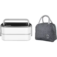 Typecat 304 Stainless Steel Lunch Box Microwave Portable Mesh Bento Food Stora