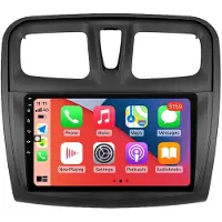 RoverOne Autoradio Bluetooth CarPlay GPS-Navigation Touchscreen für Renault Logan 2 2012 - 2022 Sandero 2 2013 - 2022