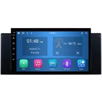 RoverOne 4G+64G Autoradio Bluetooth CarPlay Android Auto GPS für BMW X5 E39 E53 1999 - 2006