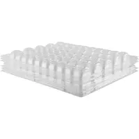 Tlily Durchsichtige, mit PET VerschließBare FranzöSische Macaron Aufbewahrungs Schalen - Fassungs VermöGen 50 Macarons Pro Set - Packung mit 4 Sets