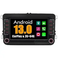 RoverOne 2G+64G Autoradio Bluetooth CarPlay Android Auto Radio GPS für VW Volkswagen Scirocco 2008-2013