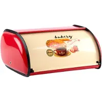 Typecat Metall Brot Box Roll Top Bin Lagerung Halter Container Keeper Organizer