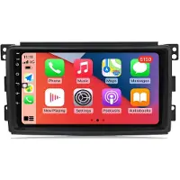 RoverOne Autoradio Bluetooth CarPlay GPS-Navigation Touchscreen für Mercedes Benz Smart 2005 - 2010