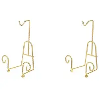 Wella 2X Teetassenhalter, Goldener Tassenhalter, Teeservice-AusstellungsstäNder, Goldener Metall-AusstellungsstäNder für Tassen und Untertassen