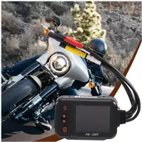 Melitt Motorrad-Fahrtenrekorder-Kamera, Dashcam, 2-Zoll-IPS-Bildschirm, 1080P+720P, Dual-AHD-Fahrrad-Dashcam, G-Sensor, Parkmodus