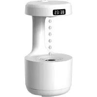 Tlily 600ML Luftbefeuchter Home Anti-Schwerkraft-WassertröPfchen Ultraschall-KüHlnebel-Hersteller mit LED-Anzeige für Schlafzimmer-BüRo