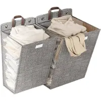 Typecat Foldable, Laundry Basket, Multifunctional Punch-Free Wall-Mounted Net,