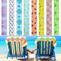 Typecat 8 Stück Handtuchbänder für Strandstühle, 15,75 x 1,96 Zoll, dehnbares Gummiband