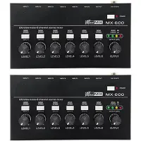 ISTOVO 2X MX600 Ultra-Low-Noise 6-Kanal--Mixer Stereo/Single-Track--Mikrofonvorverstärker