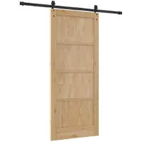vidaXL Schiebetür ORKDAL 86 x 198,5 cm Massives Kiefernholz