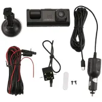Melitt 3 Kamera Dashcam 1080P 2 Zoll Bildschirm Dashcam Schwarz Fahrer Recorder für Taxi CAR DVR RüCkfahrkamera Universal