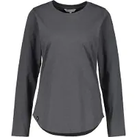 Alife & Kickin Langarmshirt , Damen, Gr. L, grau (iron gate), 100% Baumwolle (Bio), Rundhals, Shirts Langarmshirt