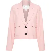 B.young Blusenblazer "Blazer BYDANTA", Damen, Gr. 40, rosa (roseate spoonbill melange), Obermaterial: 88% Polyester PES. 8% Viskose CV. 4% Elasthan EL., Blazer Blusenblazer