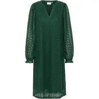 Kaffe Jerseykleid "Damen Jerseykleid KAmaria", Damen, Gr. M, N-Gr, grün (dunkelgrün), Obermaterial: 90% Polyamid PA. 10% Elasthan EL., Kleider Jerseykleid