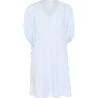 Kaffe Midikleid "Kleid KAbeth", Damen, Gr. 42, N-Gr, blau (nantucket breeze, chalk stripe), Obermaterial: 100% Baumwolle CO., Kleider Midikleid