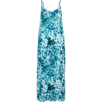 Kaffe Midikleid "Damen Kleid KAthora", Damen, Gr. 40, N-Gr, blau (teal leopard print), Obermaterial: 100% Viskose LENZING ECOVERO CV LenzEcov., Kleider Midikleid